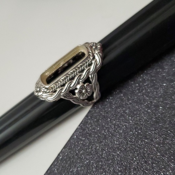 Sterling Silver 925 Illusion Setting Ring - Picture 7 of 7